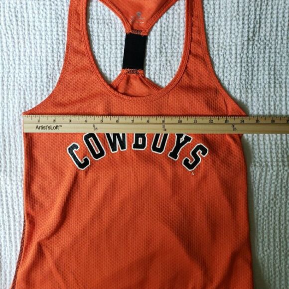 Oklahoma State Cowboys Orange Tank Top Racerback Shirt Women's Size XS Sport - Picture 9 of 9